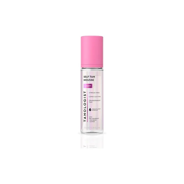 Tanologist Self Tan Mousse Light 200ml Clear Self Tanning Foam for Sensitive Skin