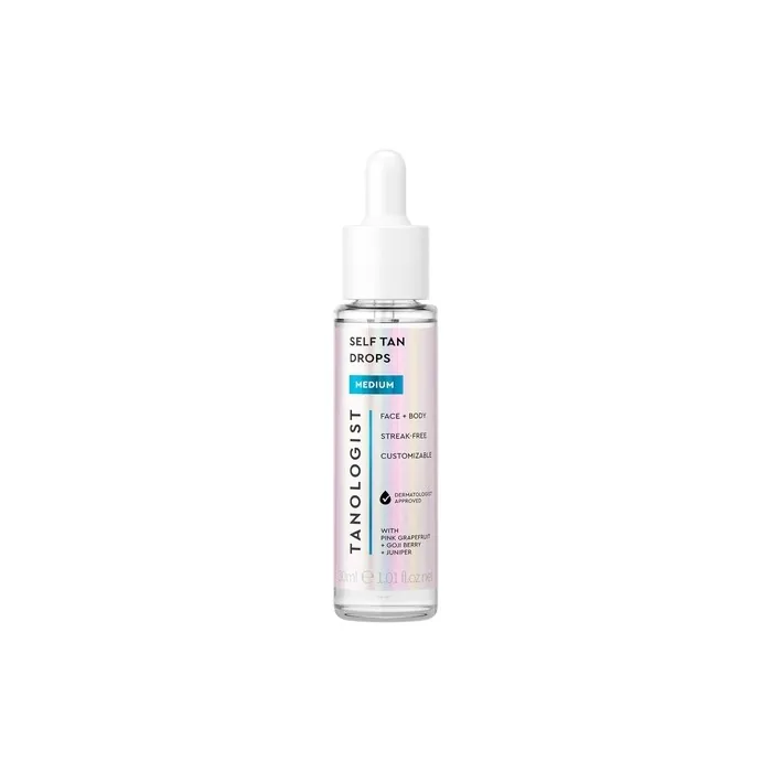 Tanologist Self Tan Drops Medium 30ml - Add Self Tanning Drops to Skin Care