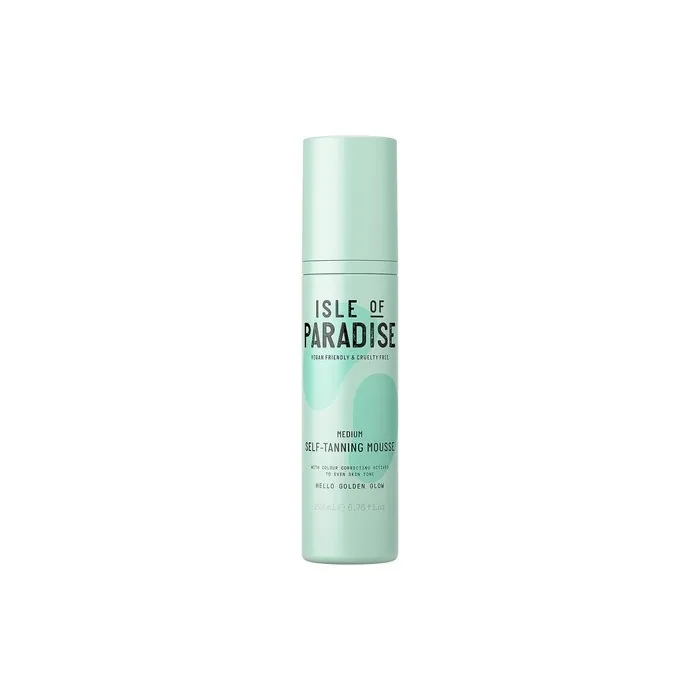 Isle of Paradise Self Tan Mousse Medium 200ml Self Tanning Foam Natural Ingredients Vegan