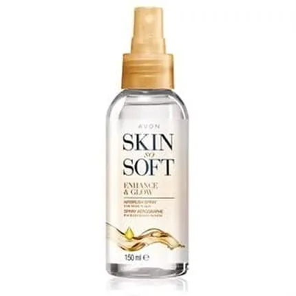 Avon Skin So Soft Enhance & Glow Shimmer Spray Self-Tanner for Medium