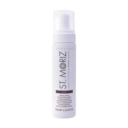 St Moriz Self Tanning Mousse Dark 200ml Professional Self Tanning Foam For A Dark Tan On Body And Face