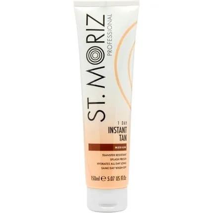 St Moriz Professional 1 Day Instant Tan Medium with Aloe Vera and Vitamin E