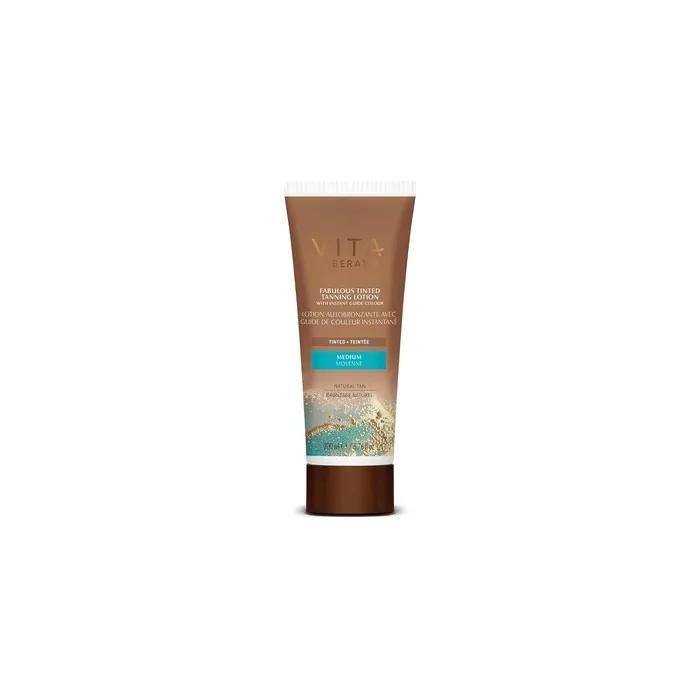 Vita Liberata Fabulous Gradual Tanning Lotion Medium Tinted Natural Looking Tan For Face & Body Quick Drying Formula With Hyaluronic Acid 676 Fl Oz