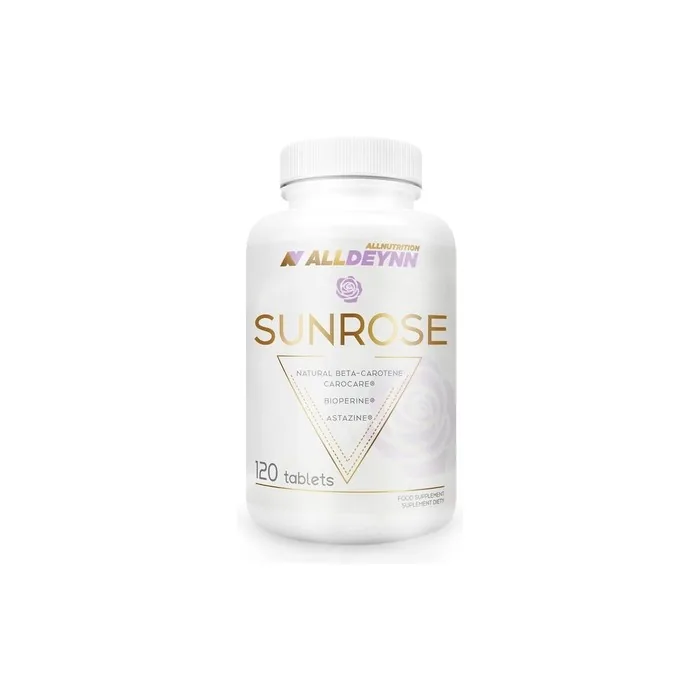 ALLDEYNN Sunrose Tanning Food Supplement with Natural Beta Carotene MicroAlgae 120 Tablets