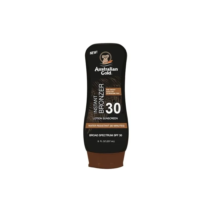 Australian Gold Sunscreen Lotion With Bronzer Spf 30 - 237 Ml