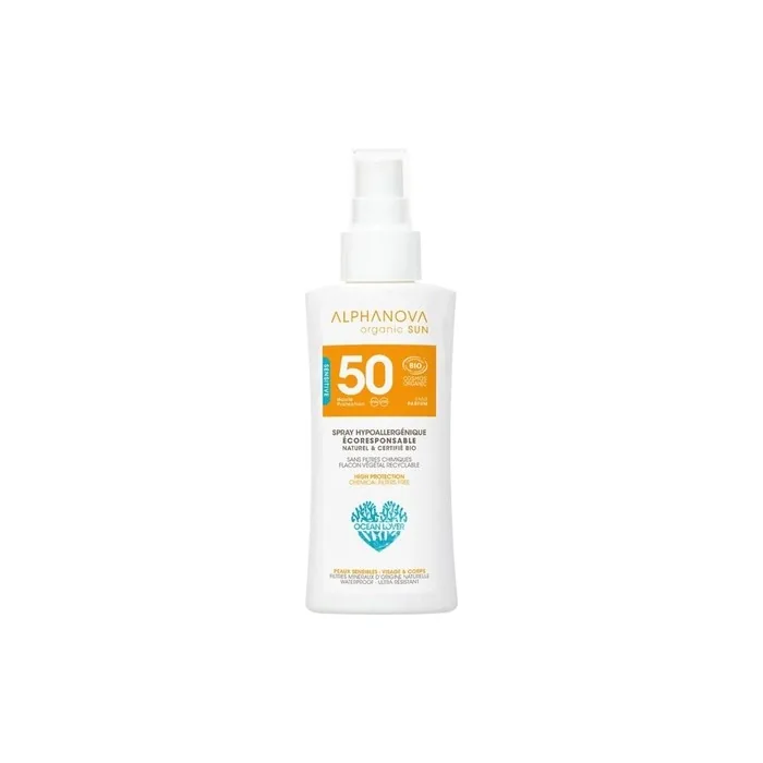 Alphanova Sun SPF50 Travel Size Fragrance Free Organic 90g