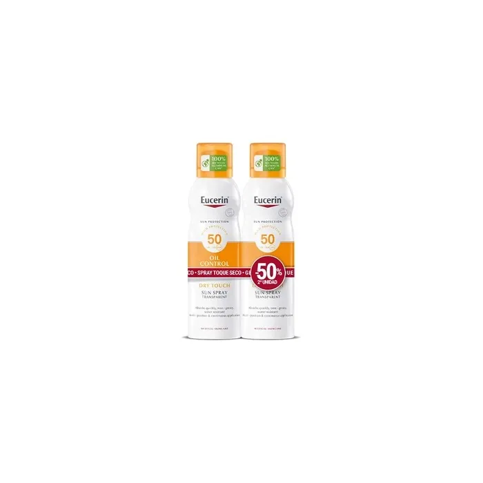 Eucerin Sun Spray Oil Control Dry Touch Spf 50 2x200ml