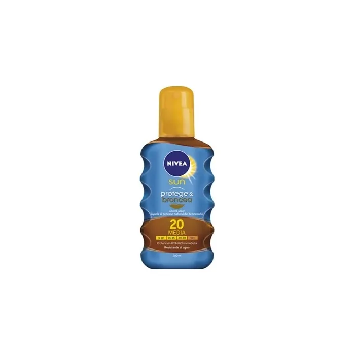 Nivea Sun Protect And Bronze Tan Activating Protecting Oil Spf 20 200ml