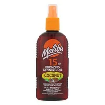 Malibu Bronzing Tanning Oil Coconut Spf 15 Moisturizing Tanning Spray