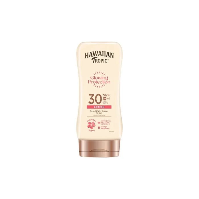 Hawaiian Tropic Glowing Protection Waterproof Sunscreen Lotion Spf 30 180ml