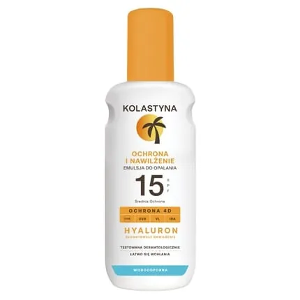 Kolastyna Protection And Moisturization Tanning Emulsion Spray Spf15 200 Ml