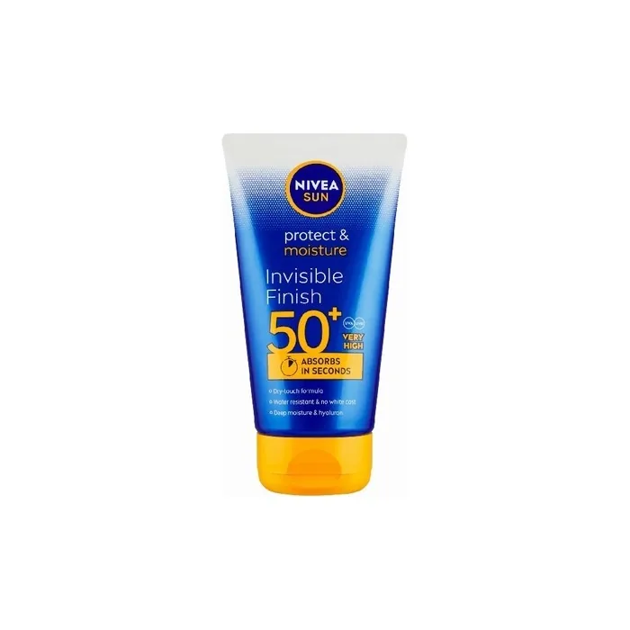 Nivea Invisible Finish Spf 50+ Sun Milk Protect & Moisture Sun Milk 150 Ml