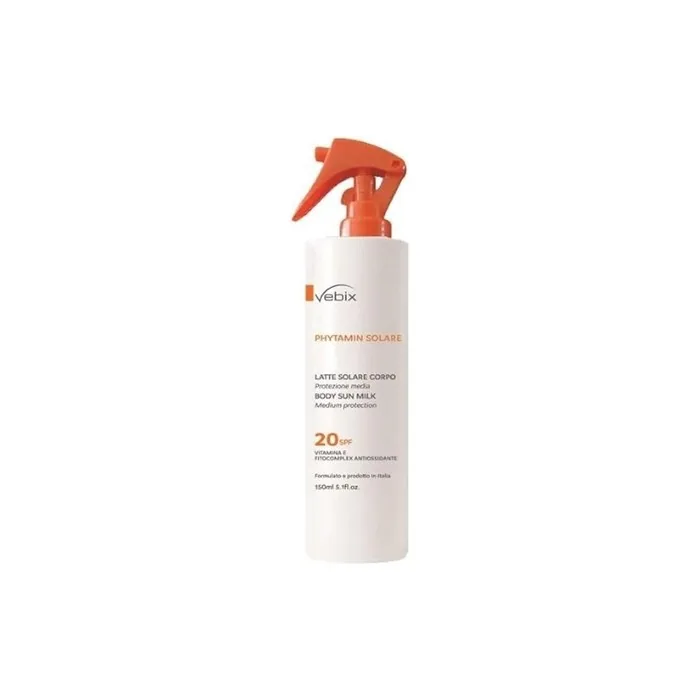 Vebix Phytamin Solare Body Sun Milk SPF 20 for Adults 150ml