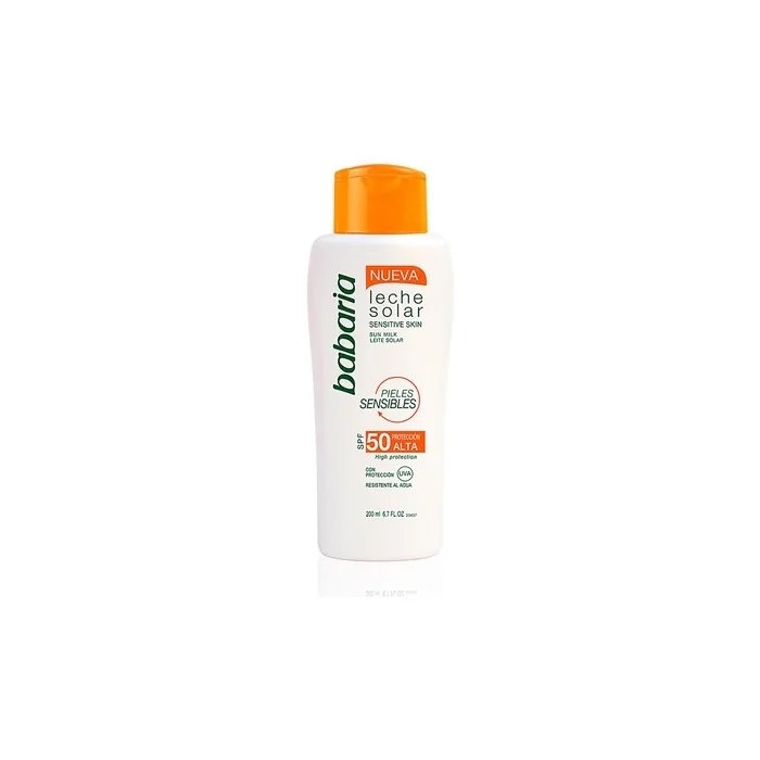 Babaria Sensitive Skin Body Milk Spf50 Waterproof 200ml