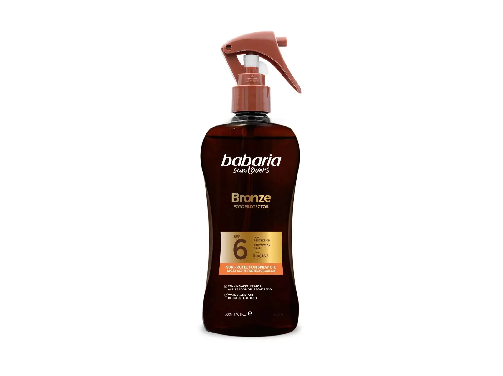 Babaria Carrot Bronze Sun Protection Oil Spray Spf 6 300 Ml
