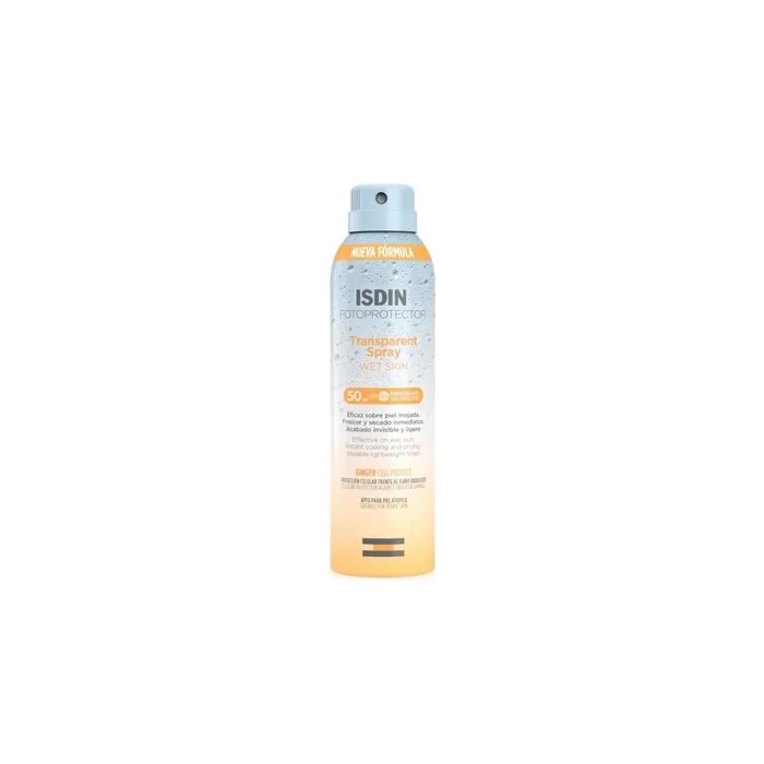 Isdin Fotoprotector Isdin Transparent Spray Wet Skin Spf 50 Size 250 Ml