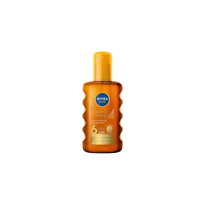 Nivea Sunscreen Oil Spf 6 Sun Carotene Oil Spray 200 Ml