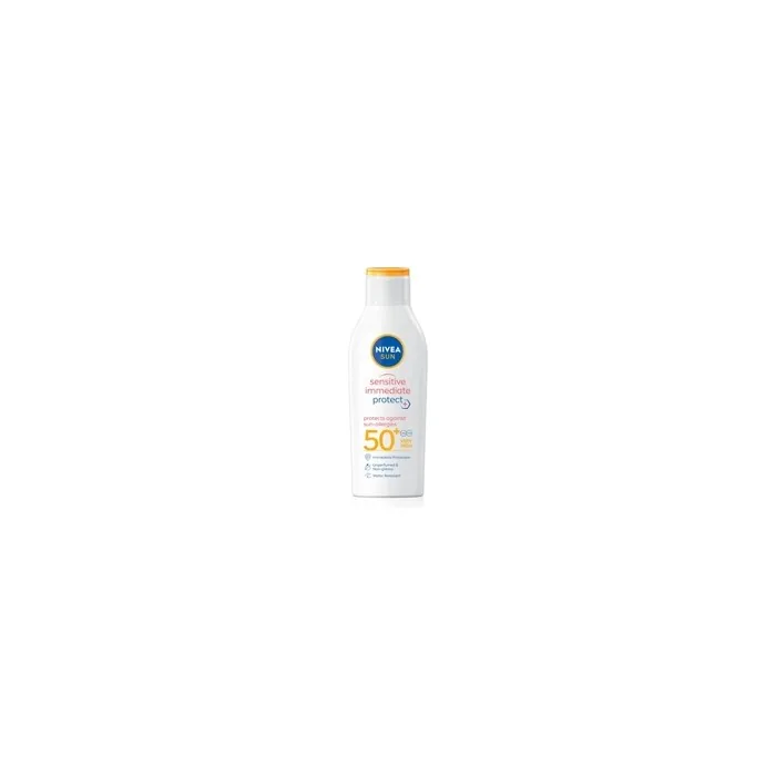 Nivea Sun Sensitive Immediate Tanning Milk For Sensitive Skin Spf 50 200 Ml