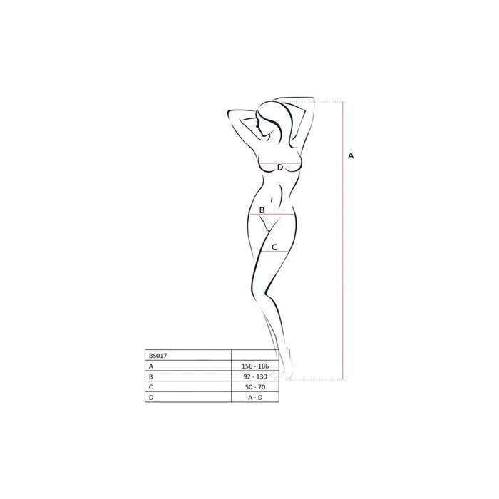 Erotico Passion Woman Bs017 Bodystocking Black One Size