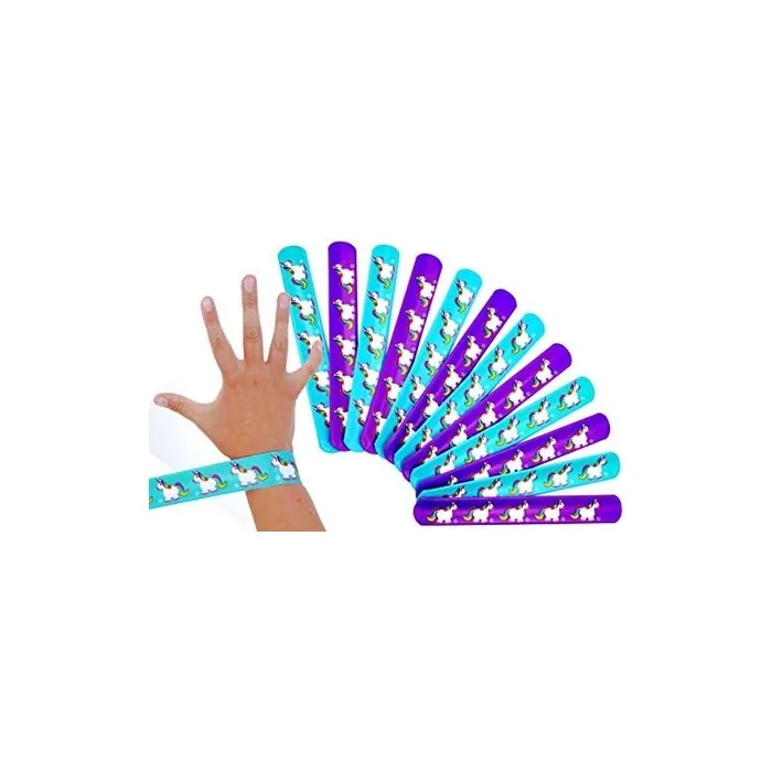 LG-Imports Magical Unicorn Snap Bracelets Rainbow Party Favors for Kids Birthday