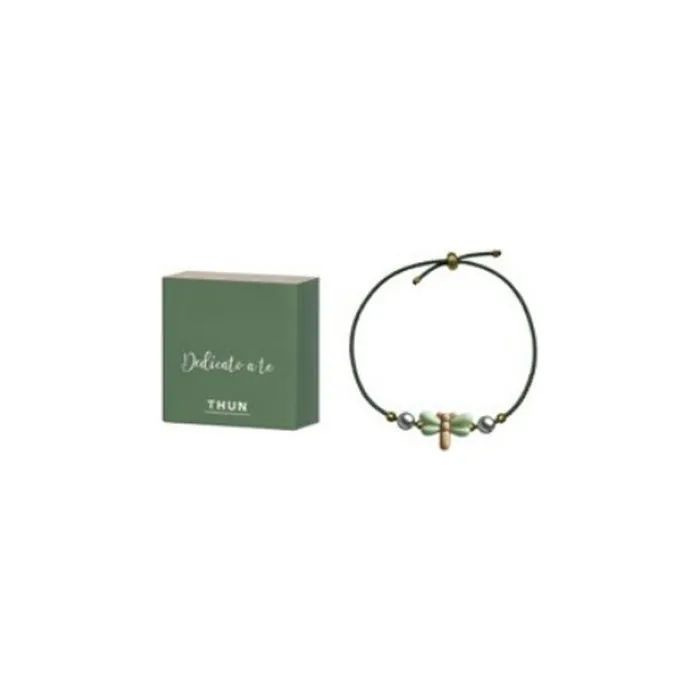 THUN Dragonfly Bracelet 2026 in Green Ceramic - Adjustable Women's Jewelry