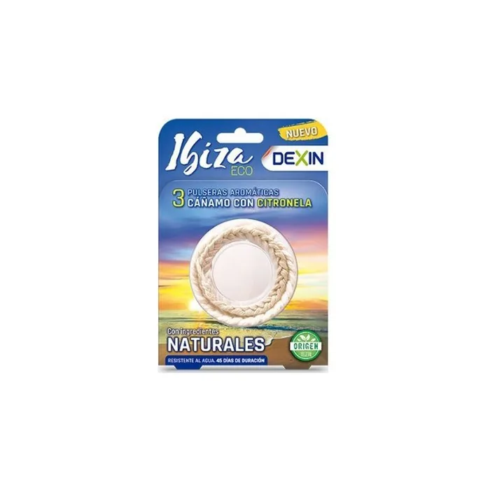 Dexin Dexin Anti-Mosquito Bracelets With Citronella Water-Resistant Ibiza Pack 3 Units