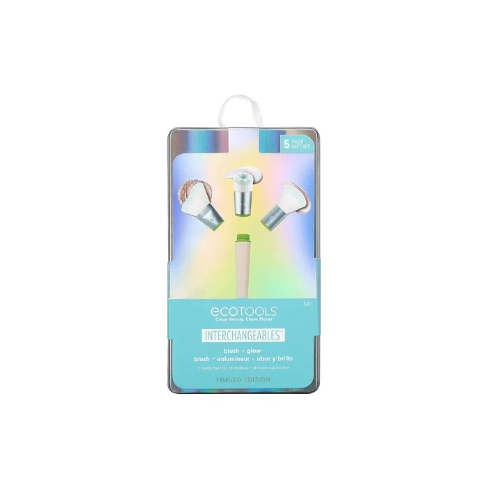 Limited Edition Holidays Blush and Glow Kit - Kit 5 Interchangeable Face Brushes Ecotools
