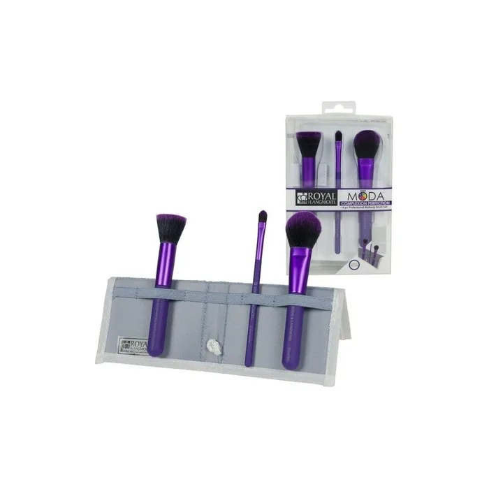 Royal & Langnickel MODA Complexion Perfection Makeup Brush Flip Kit Purple