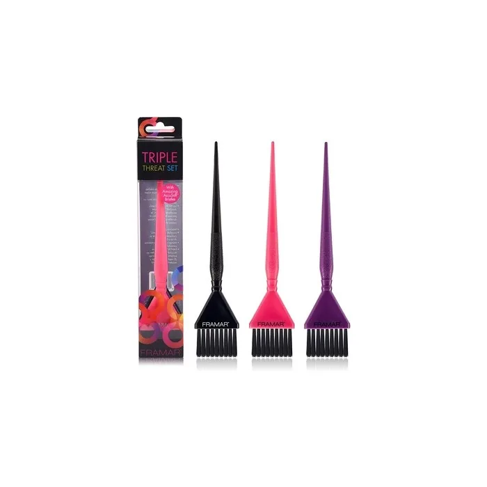 Framar Tri-Colored Brush Set