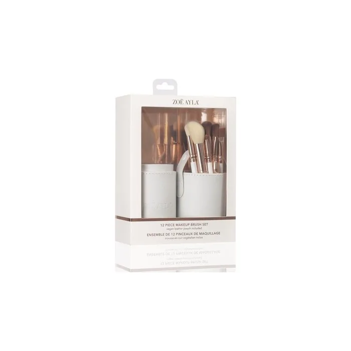 Zoe Ayla 12 Piece Brush Set- White
