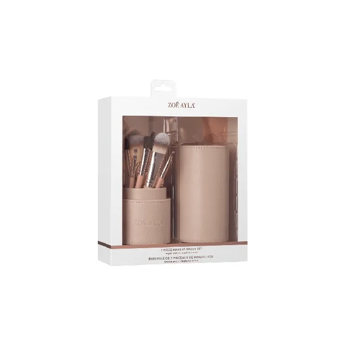 Zoe Ayla Makeup Brush Set 7 Piece with Case