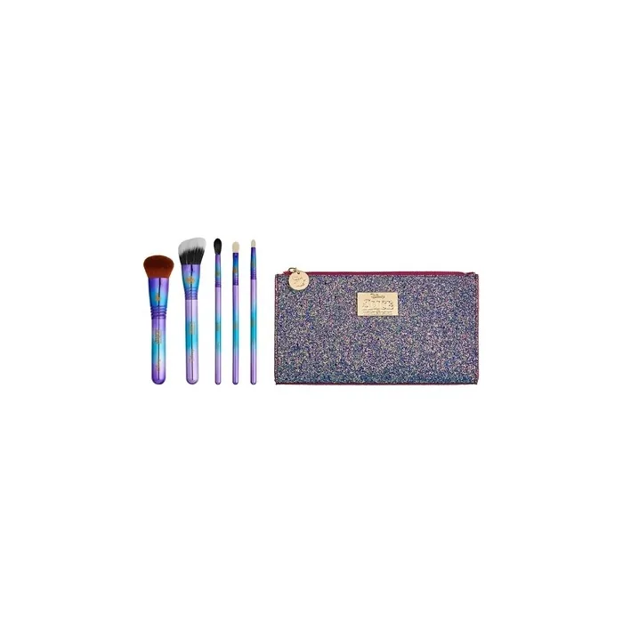 Sigma Beauty and Disney Makeup Brushes Alice in Wonderland Brush Set - Includes 2 Face Brushes and 3 Eye Shadow Brushes - Hypoallergenic Brush Set for Seamless Blending and Application + Beauty Bag