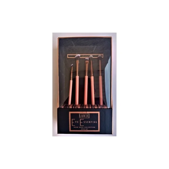 Luxie Rose Gold Eye Essential Makeup Brush Set