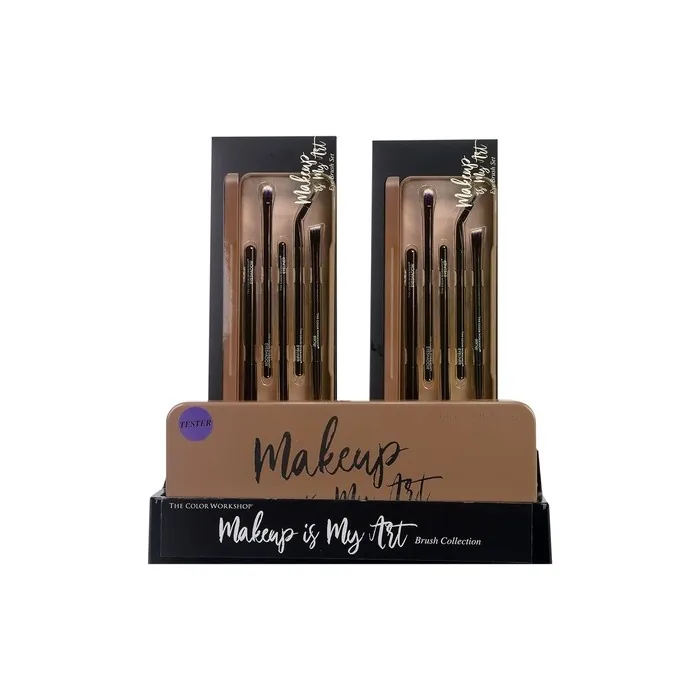 Essentials Makeup is My Art Eye Brush Set Palette with Professional Makeup Brushes - Gift Set for Girls Women
