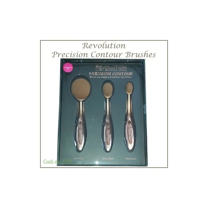 Revolution Oval Precision Contour Makeup Brushes Set Flexes and Adapts to Face