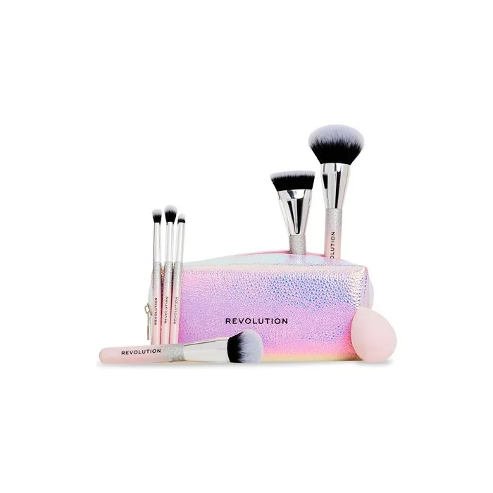 Revolution Beauty Glam Up Brush Gift Set 7piece Eye Face Cheek Makeup Brushes