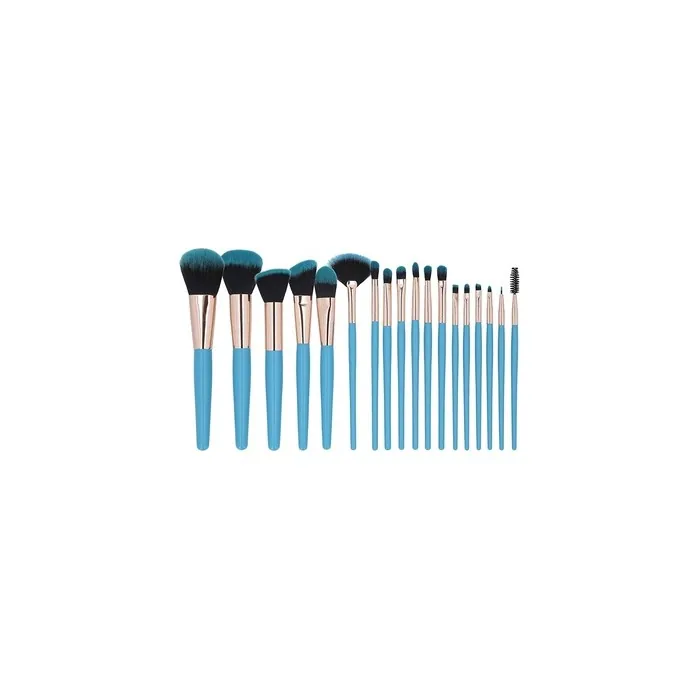 T4B MIMO 18 Piece Makeup Brush Set Blue
