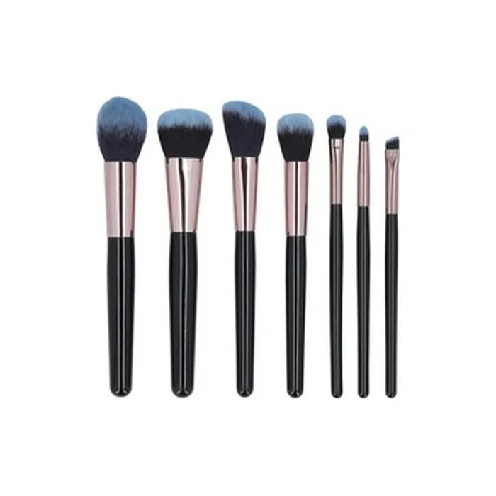 Mimo Makeup Brush Set Black 7 Pieces
