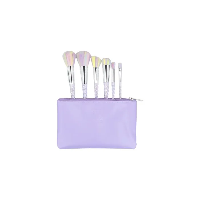 ilu Basic Set 6 Makeup Brushes with Unicorn Bag