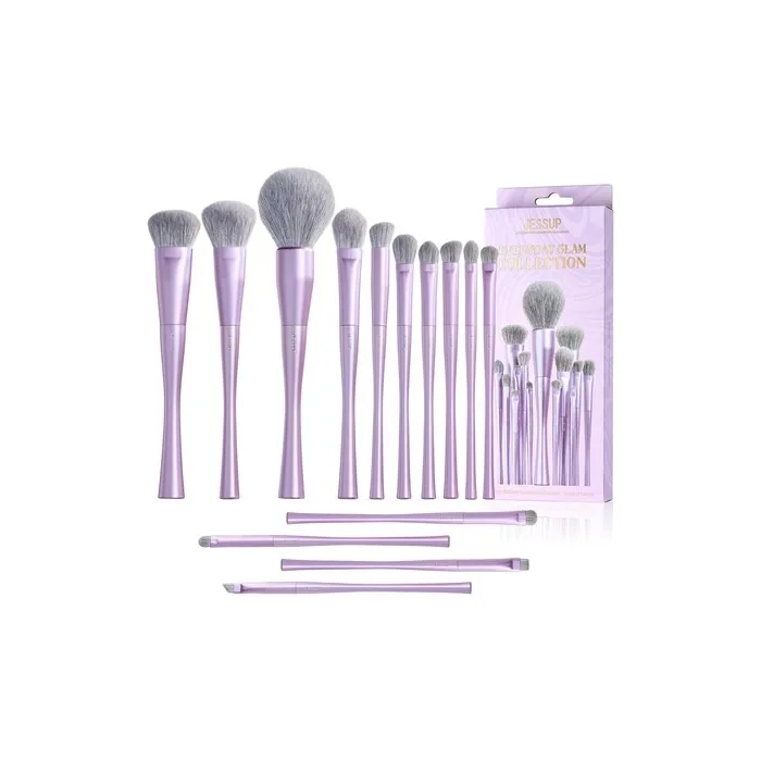 Jessup Professional 14-Piece Vegan Makeup Brush Set for Foundation