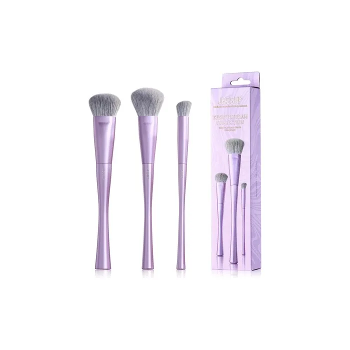 Jessup Face Makeup Brush Set 3 Pcs Ultrasoft Dense Makeup Brushes