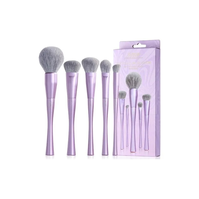 Jessup Makeup Brushes Face Set - 5 Premium Synthetic Brushes