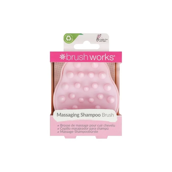 Brushworks Massaging Shampoo Brush Pink - One Size