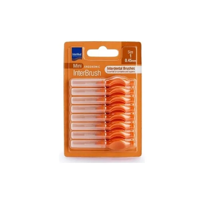 Intermed Ergonomic Mini Interbrush Size 1 0.45mm - Pack of 8