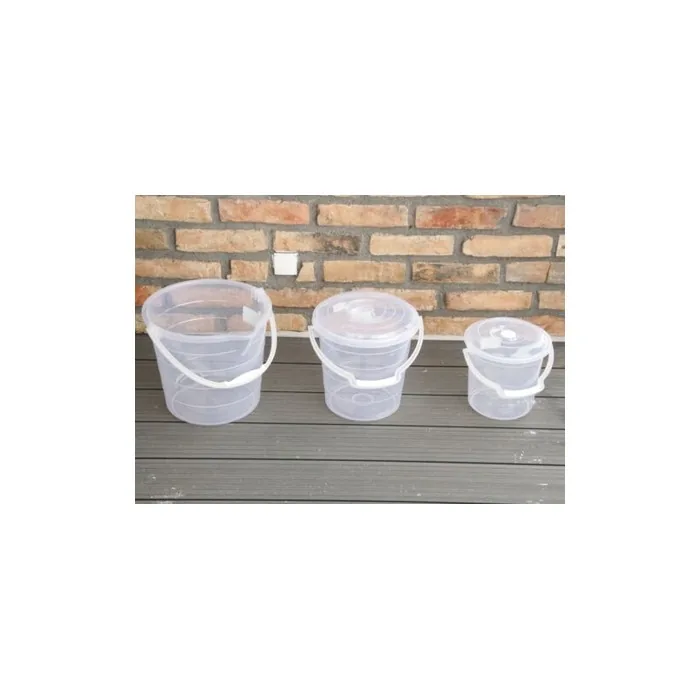 Bucket With Lid And Carrying Handle 5101315 Liter Transparent