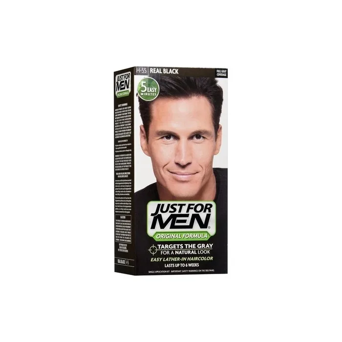 Just For Men Shampoo in Natural Real Black Color