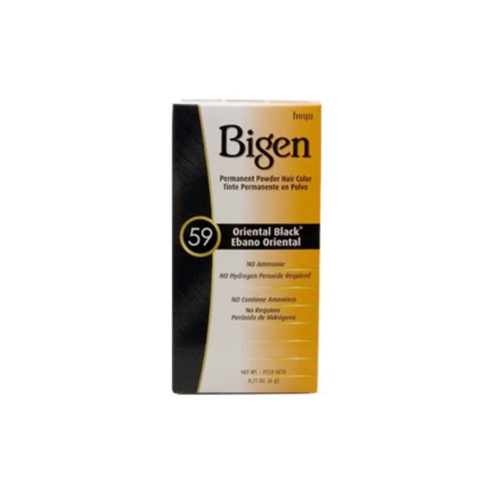 Bigen Permanent Powder Hair Color 59 Oriental Black 2 ea