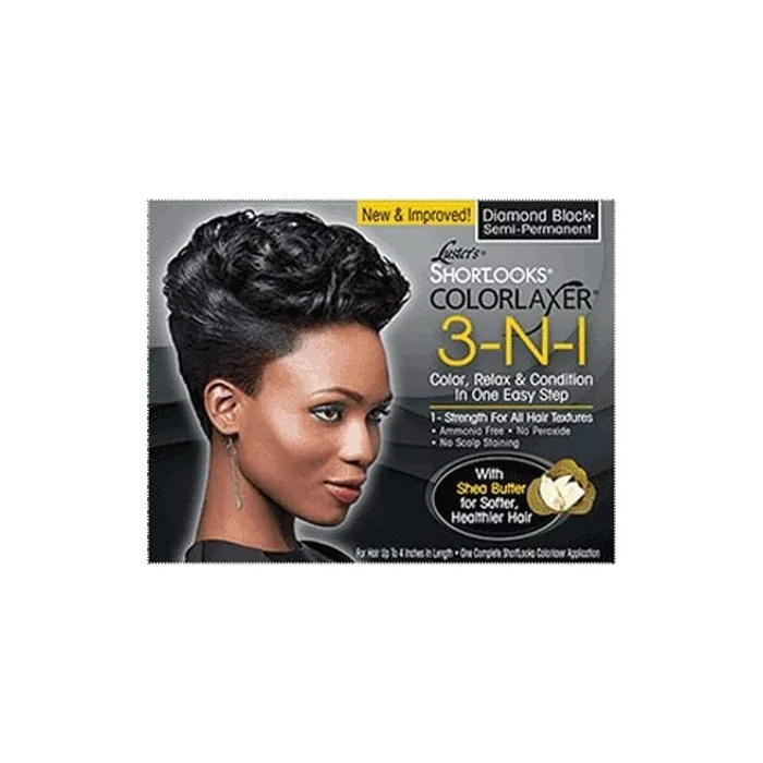 Luster's Shortlooks Color Relaxer 3-in-1 Diamond Black