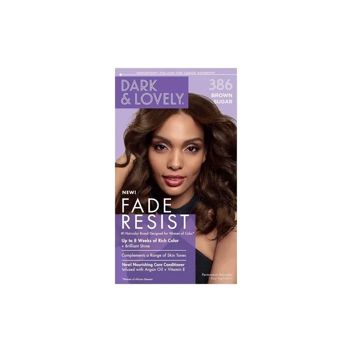 Dark and Lovely Fade Resistant Rich Conditioning Hair Color Brown Sugar 386