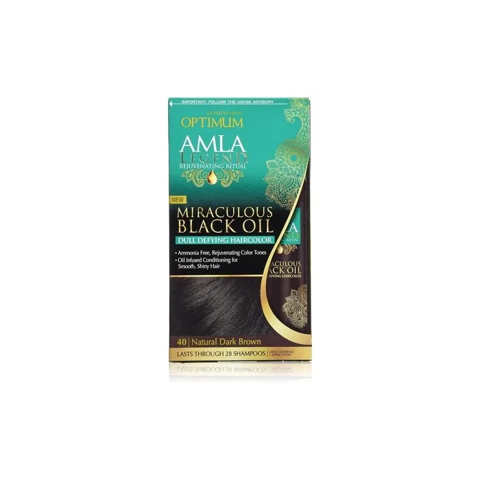 Optimum Care Amla Legend Miraculous Oil Dull Defying Hair Color Natural Dark